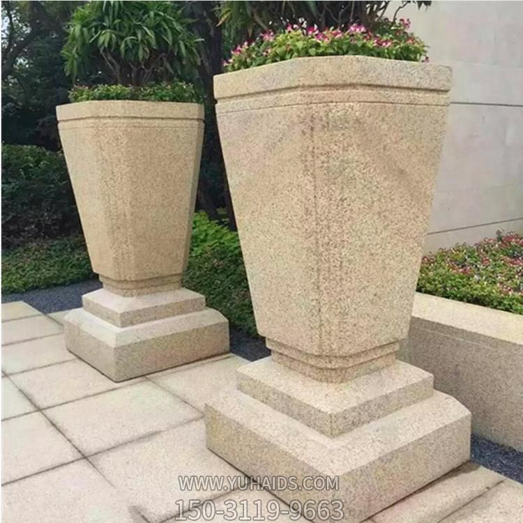 别墅小区欧式黄锈石花钵博鱼网页版