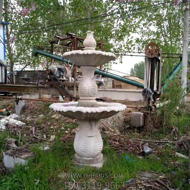 公园别墅大理石石雕双层喷泉博鱼网页版