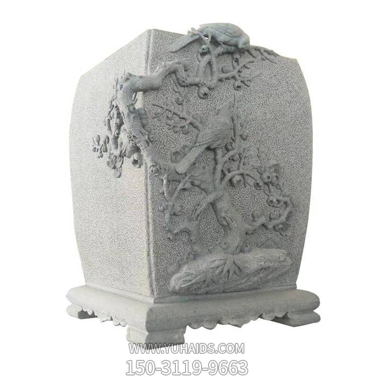 庭院别墅大型大理石石雕浮雕花盆景观摆件博鱼网页版