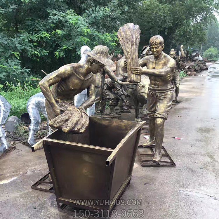 打麦子，民俗生活劳动人物博鱼网页版