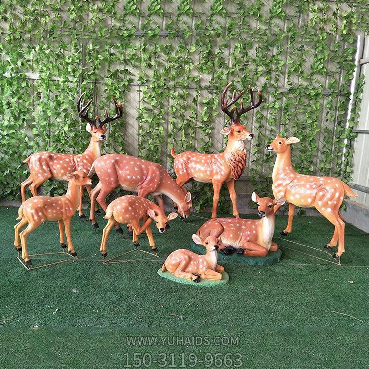 梅花鹿玻璃钢仿生动物博鱼网页版