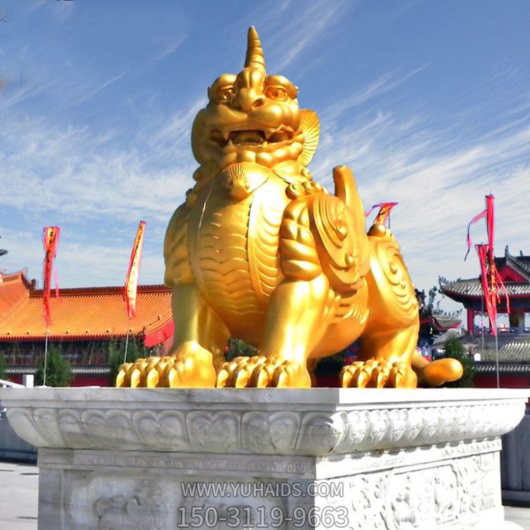 户外广场大象神兽景观不锈钢喷金烤漆貔貅博鱼网页版
