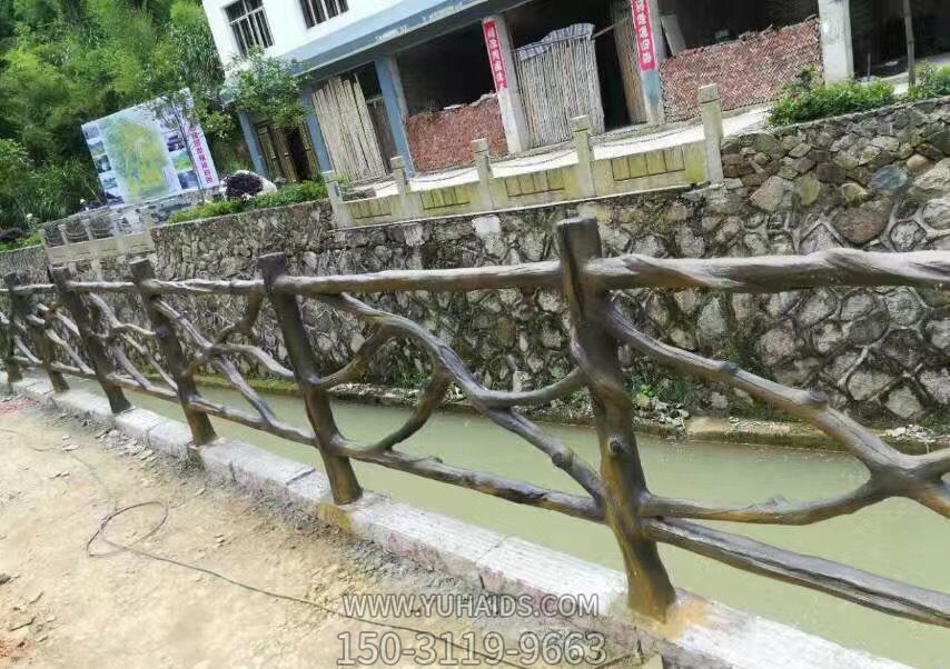 河道景观仿木树脂防护栏杆博鱼网页版