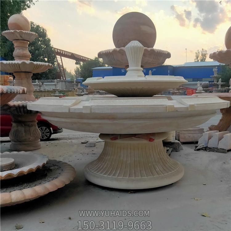 别墅小品大理石石雕喷泉景观博鱼网页版