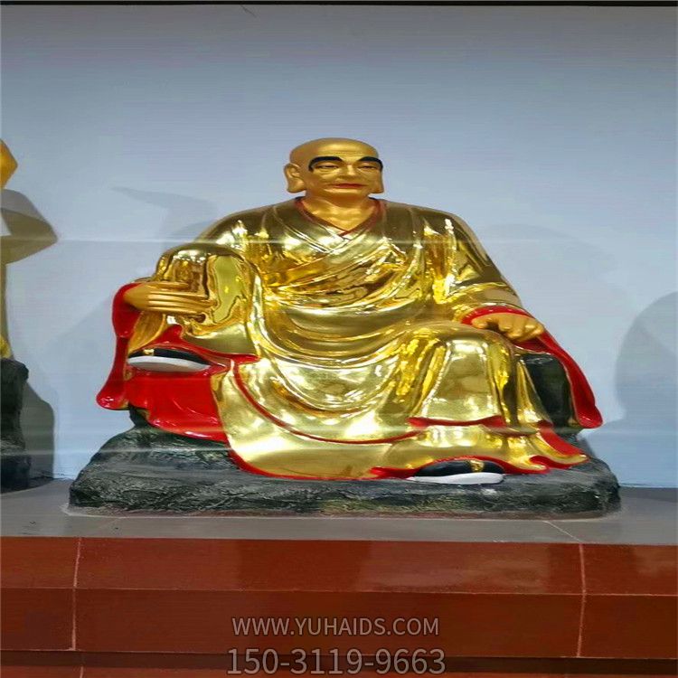 玻璃钢彩绘寺庙景区供奉十八罗汉博鱼网页版