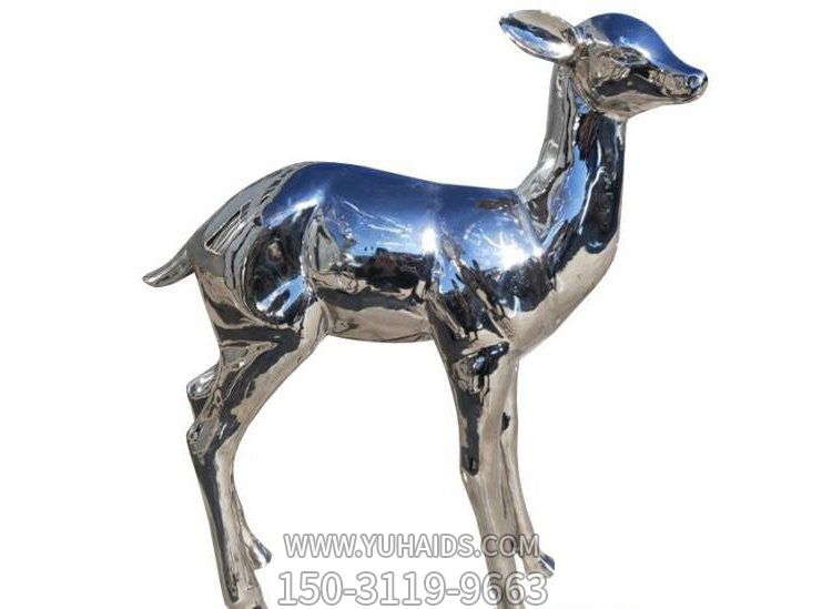 不锈钢镜面园林动物摆件小鹿博鱼网页版