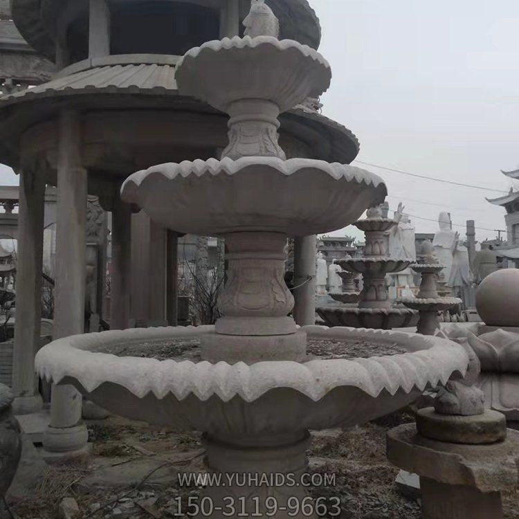 医院大型大理石三层流水喷泉博鱼网页版