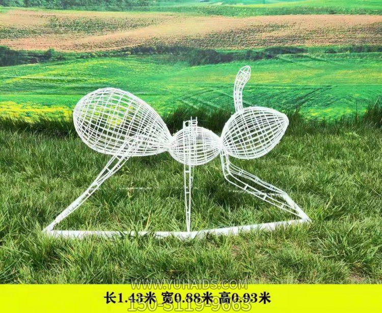 不锈钢镂空创意户外草地抽象蚂蚁景观博鱼网页版