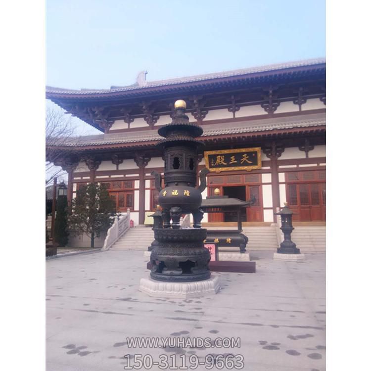 铸造室外寺庙长方形 宗祠供奉铜摆件 香炉博鱼网页版