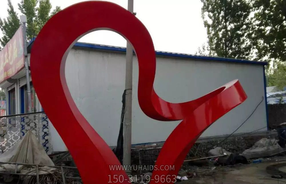 农场街道装饰摆放大型不锈钢彩带博鱼网页版