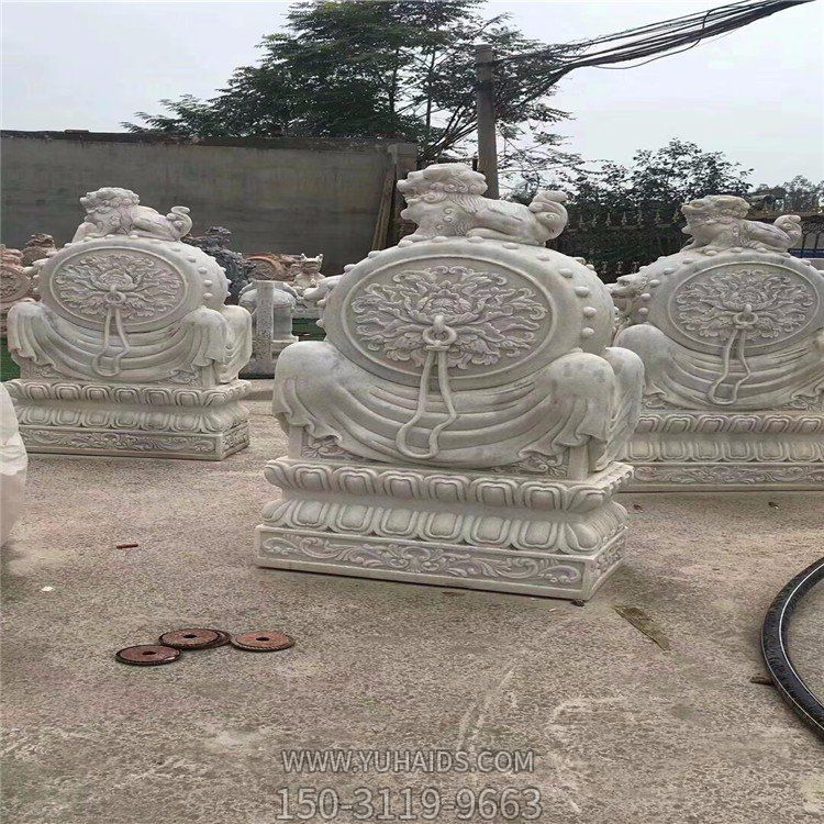 大理石石雕户外园林抱鼓石博鱼网页版摆件