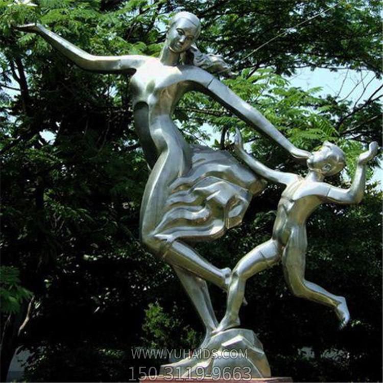 不锈钢户外园林跳舞的母子博鱼网页版