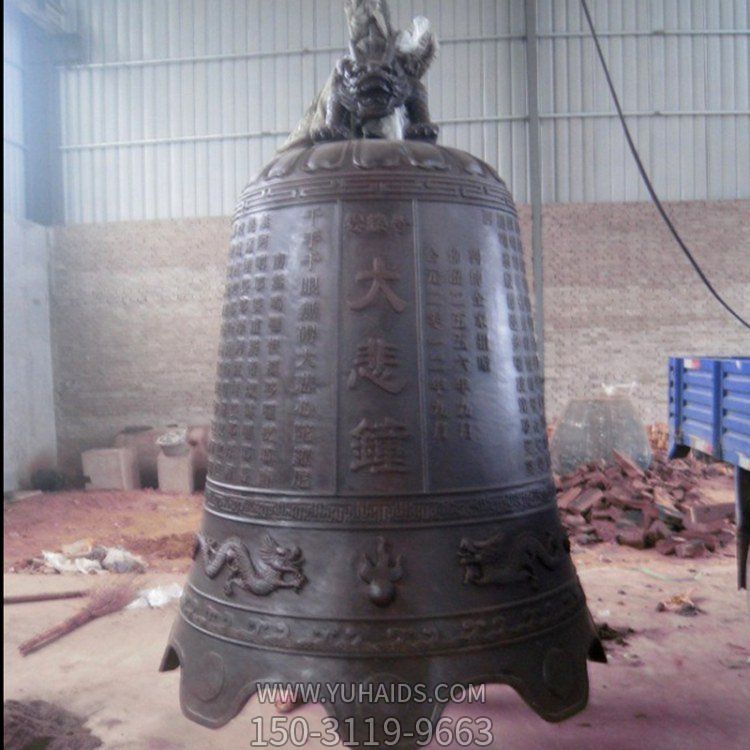 祈福铜雕浮雕铜钟寺庙宗教摆件博鱼网页版