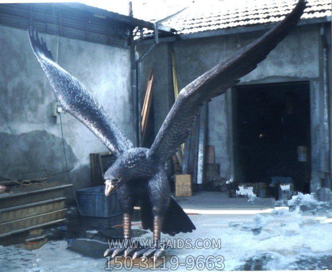 公司厂子摆放大型紫铜锻造老鹰展翅博鱼网页版