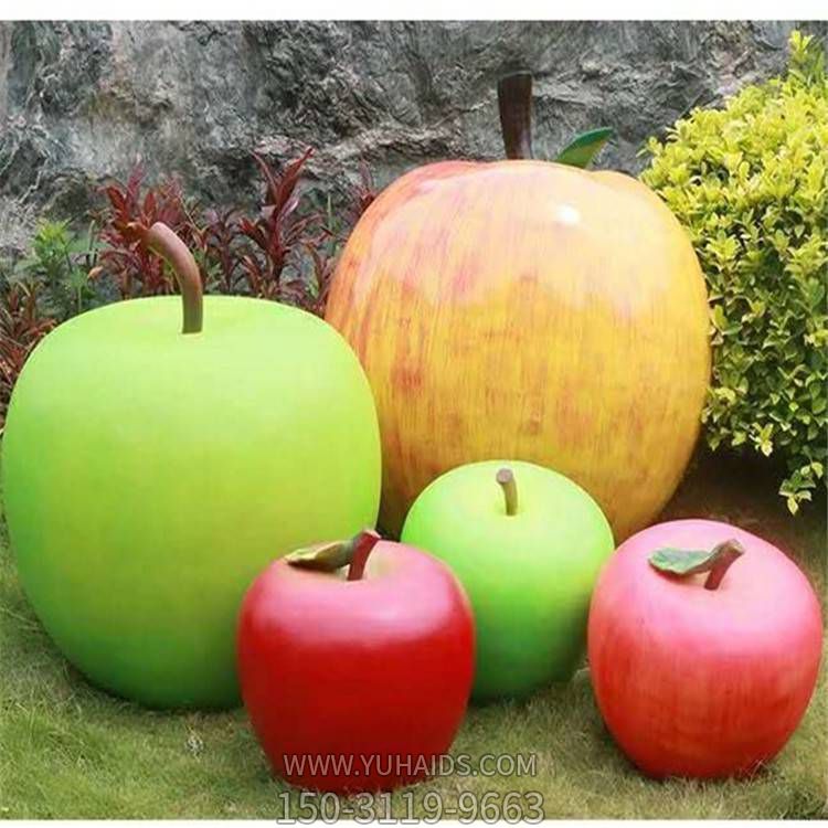 户外公园大型玻璃钢仿真水果苹果博鱼网页版