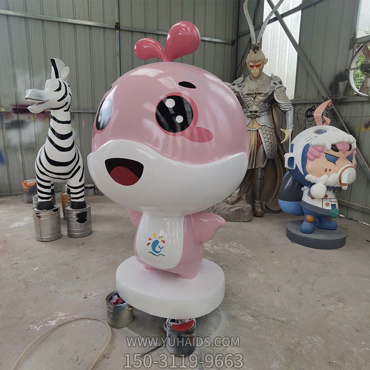景区游乐园玻璃钢卡通海豚美陈摆件装饰品博鱼网页版