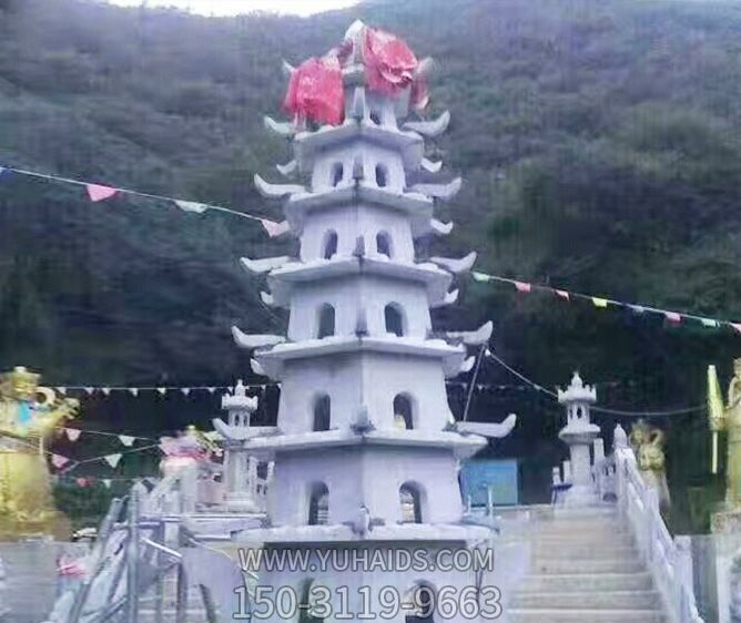 园林景观大理石宝塔石雕博鱼网页版