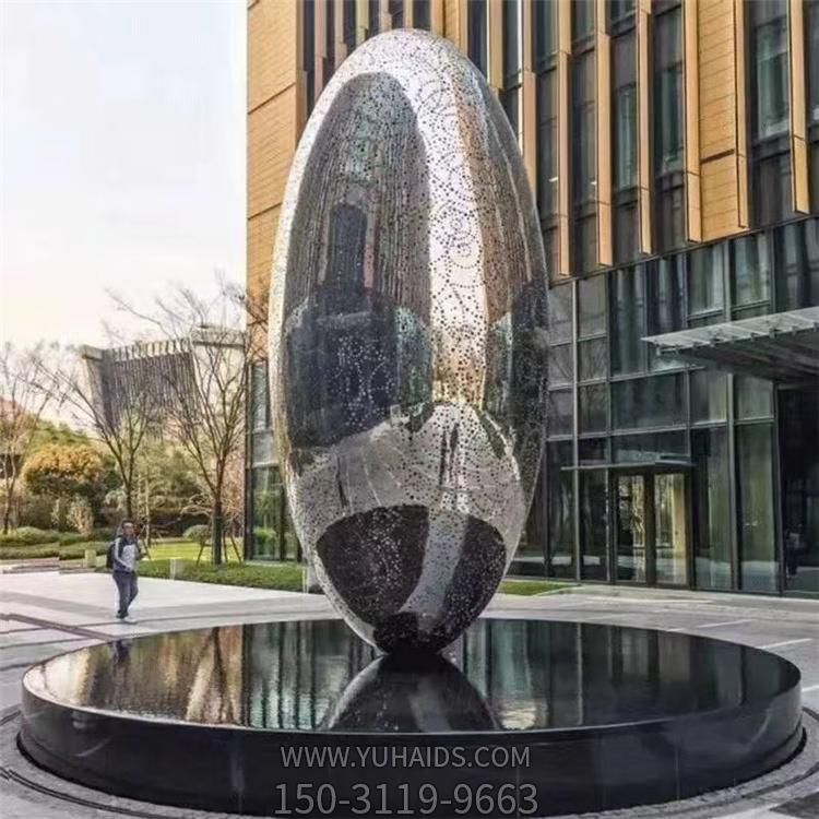 镜面花纹 户外不锈钢景观博鱼网页版摆件