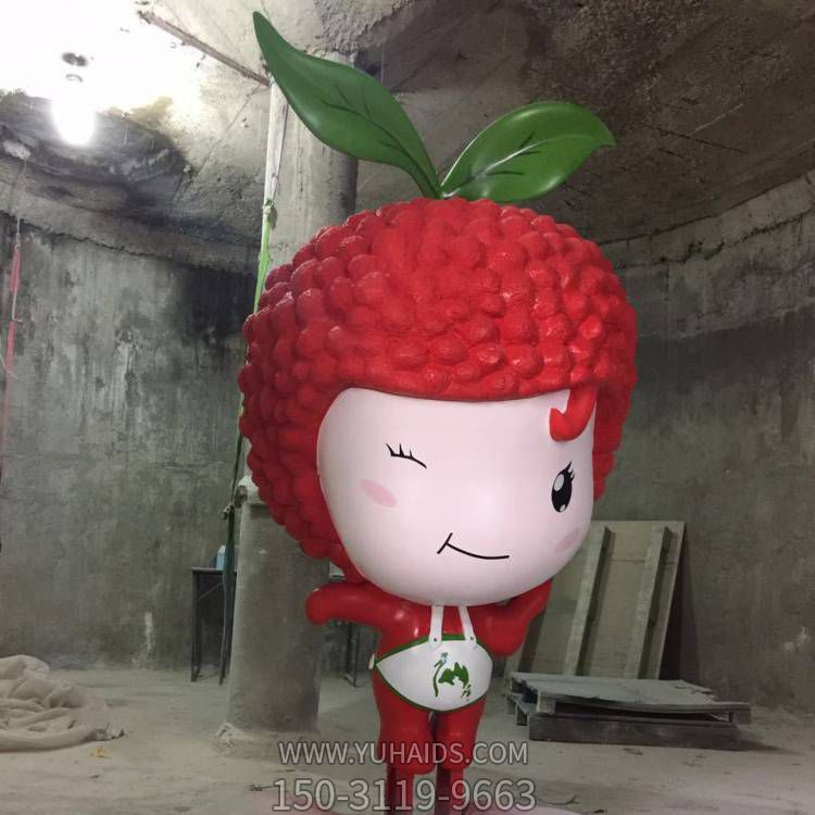 玻璃钢彩绘园林景观荔枝公仔博鱼网页版