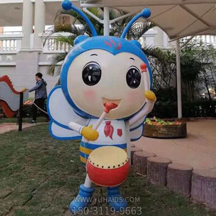 公园草地 玻璃钢卡通动物小蜜蜂模型摆件博鱼网页版