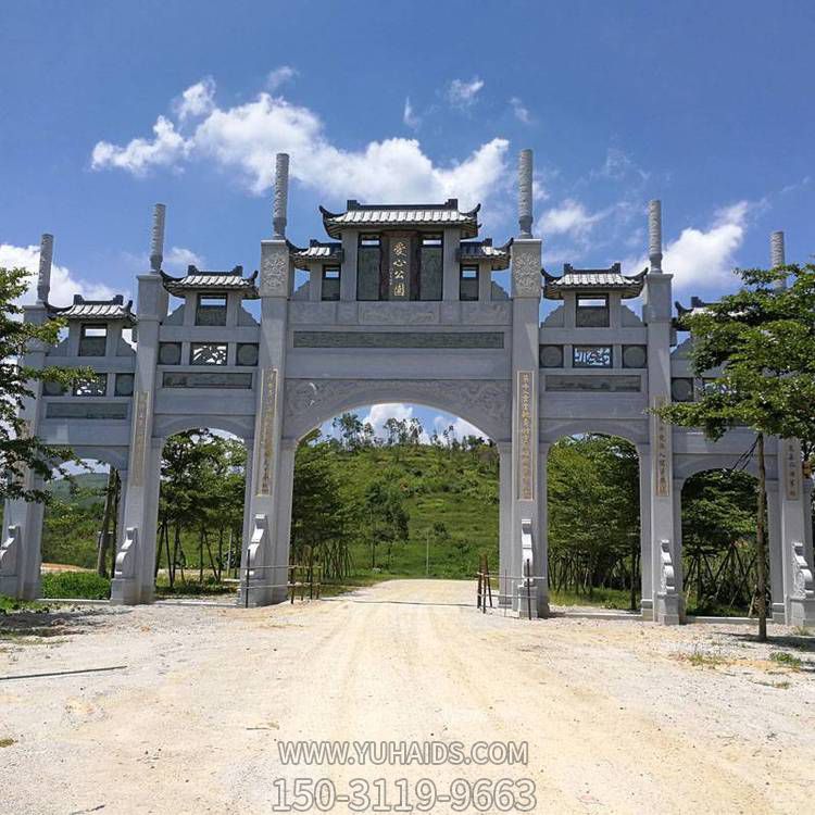 景区城镇雄伟景观大理石石雕牌坊博鱼网页版