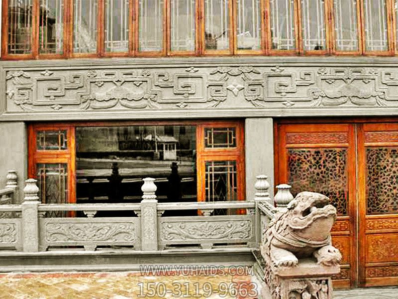 景区商店仿古建筑青石防护栏杆博鱼网页版