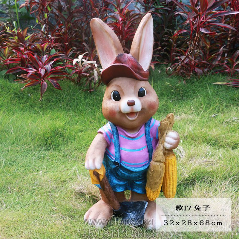 农场一只丰收的玻璃钢兔子博鱼网页版