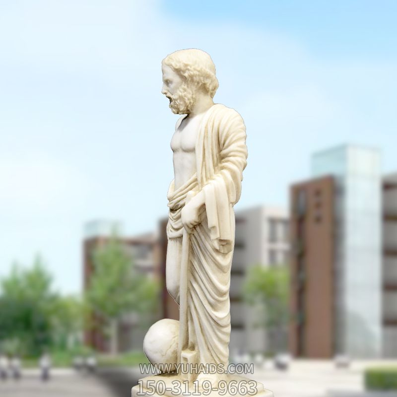 校园汉白玉石雕名人著名物理学家阿基米德博鱼网页版