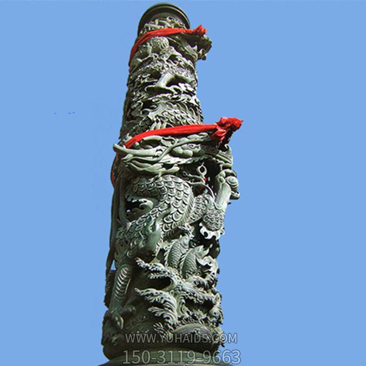 户外广场大型浮雕龙柱博鱼网页版