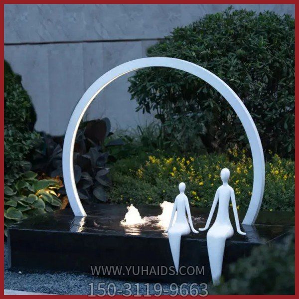 园林景区玻璃钢抽象人物博鱼网页版