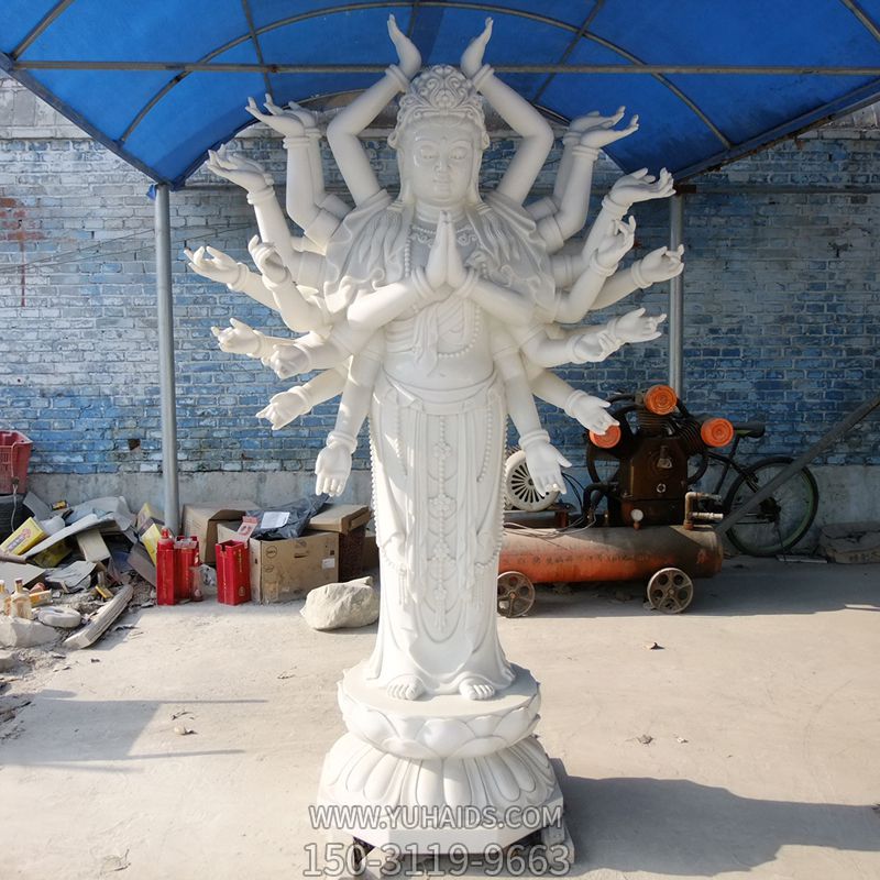汉白玉石雕景区寺庙大型景观千手观音博鱼网页版