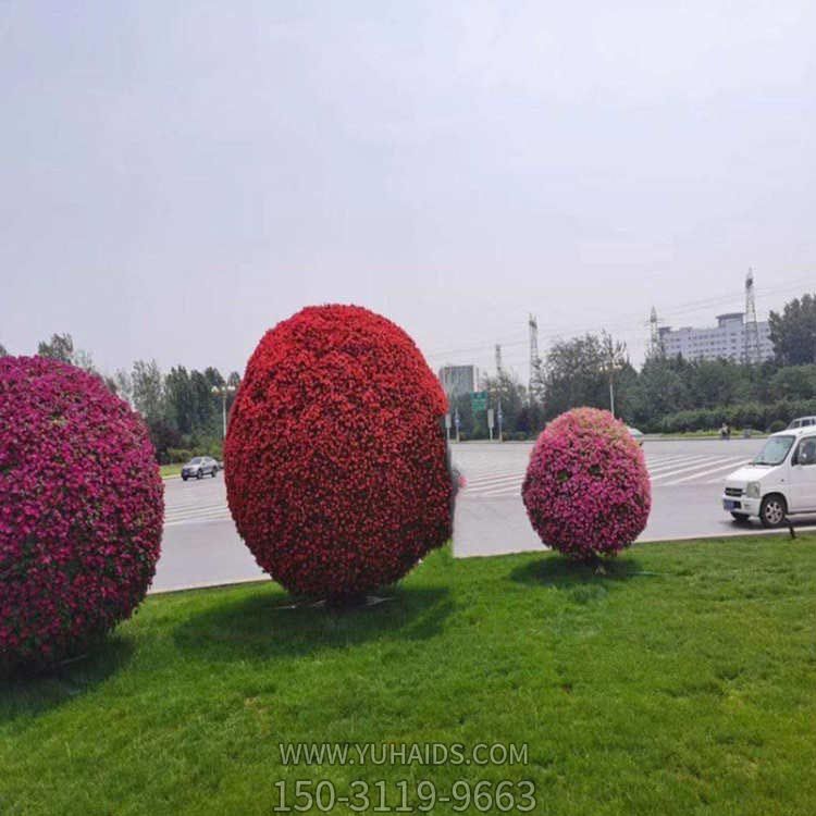 公园花架景观植物铁艺立体花球博鱼网页版