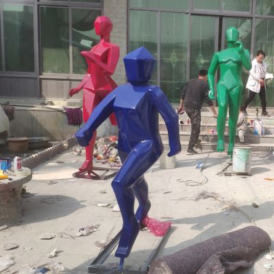厂家订制玻璃钢博鱼网页版工艺品人物博鱼网页版体育公园运动主题博鱼网页版_615