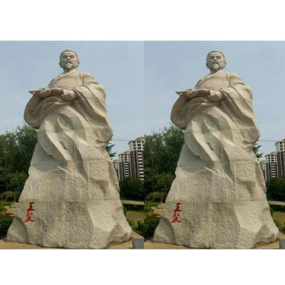 园林广场摆放大理石雕刻人物景观雕像