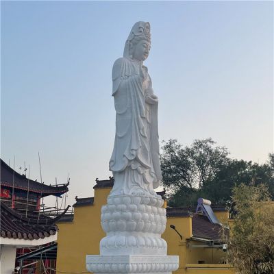 大理石石雕户外景区大型观音菩萨博鱼网页版