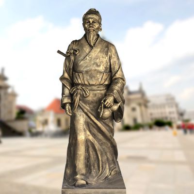 景区东汉末年著名医学家玻璃钢仿铜华佗博鱼网页版