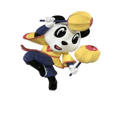 游乐园玻璃钢卡通熊猫动物博鱼网页版