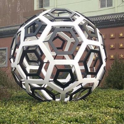 喷漆不锈钢几何镂空球小区博鱼网页版