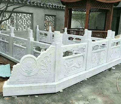 庭院池塘装饰汉白玉栏杆博鱼网页版