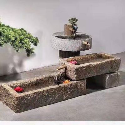 庭院仿古做旧流水摆件老石槽博鱼网页版