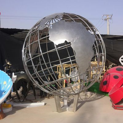 户外园林不锈钢金属镂空地球仪博鱼网页版