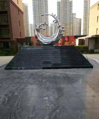 别墅小区装饰一朵不锈钢海浪浪花博鱼网页版