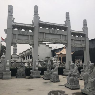 大理石石雕大型简易门楼牌坊博鱼网页版