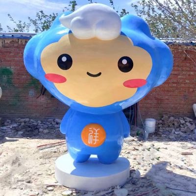 玻璃钢卡通户外园林商场店铺吉祥物公仔摆件