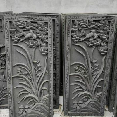 大理石中式浮雕壁画 景区仿古石雕影壁 博鱼网页版
