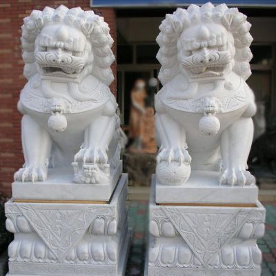 汉白玉仿古墓地陵园家族坟地石狮子博鱼网页版