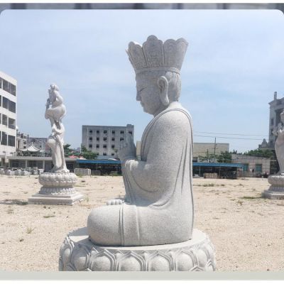 户外景区大型砂石石雕园林佛像地藏王