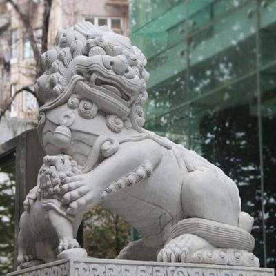 石雕动物博鱼网页版  户外别墅大理石园林大型摆件