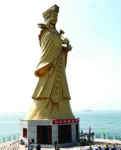 户外景区大型景观不锈钢喷漆烤漆圣母妈祖博鱼网页版