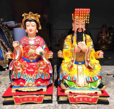 景区寺庙玻璃钢大型佛像王母娘娘和玉皇大帝博鱼网页版